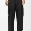 Pantaloni cargo in tessuto tecnico nero Pantaloni cargo in tessuto tecnico nero