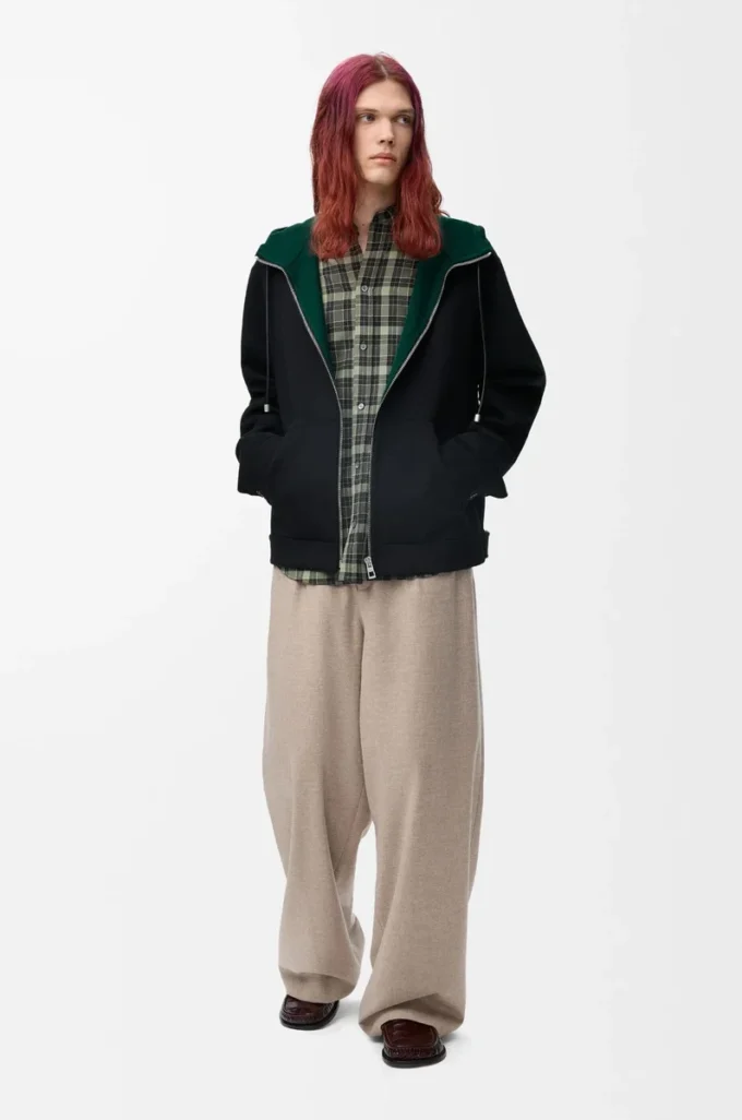 Pantaloni con coulisse in lana e cashmere Beige Melange Pantaloni con coulisse in lana e cashmere Beige Melange