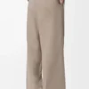 Pantaloni con coulisse in lana e cashmere Beige Melange Pantaloni con coulisse in lana e cashmere Beige Melange