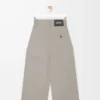 Pantaloni cropped avvolgenti in lana Light Beige Melange Pantaloni cropped avvolgenti in lana Light Beige Melange