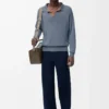 Pantaloni da carpentiere in cotone blu navy Pantaloni da carpentiere in cotone blu navy