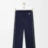 Pantaloni da tuta in jersey tecnico blu navy scuro