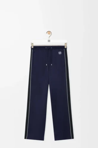 Pantaloni da tuta in jersey tecnico blu navy scuro Pantaloni da tuta in jersey tecnico blu navy scuro