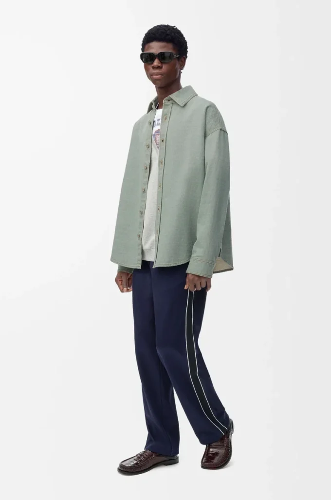 Pantaloni da tuta in jersey tecnico blu navy scuro