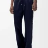 Pantaloni da tuta in jersey tecnico blu navy scuro