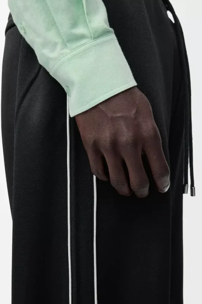 Pantaloni da tuta in jersey tecnico nero