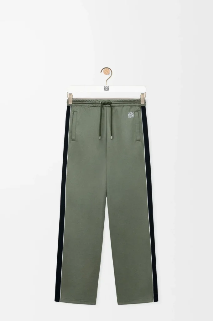 Pantaloni da tuta in jersey tecnico Verde cachi Pantaloni da tuta in jersey tecnico Verde cachi