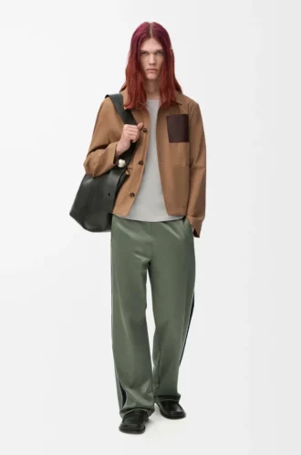 Pantaloni da tuta in jersey tecnico Verde cachi