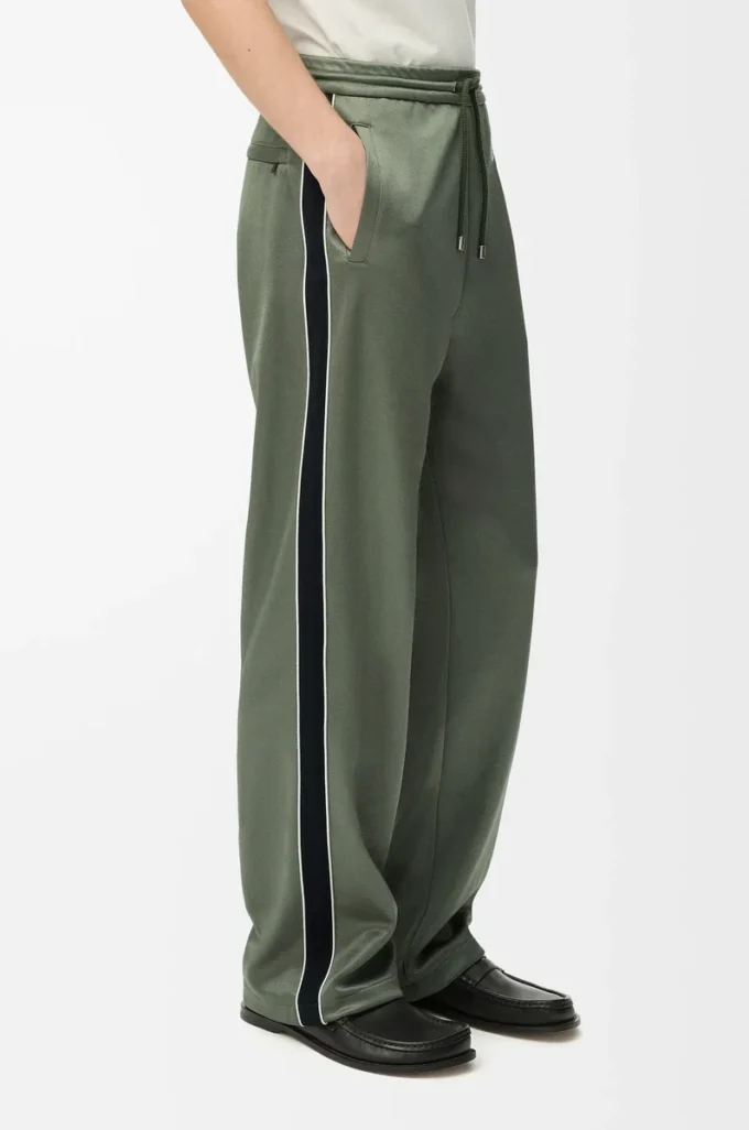 Pantaloni da tuta in jersey tecnico Verde cachi Pantaloni da tuta in jersey tecnico Verde cachi