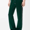 Pantaloni da tuta in jersey tecnico verde scuro