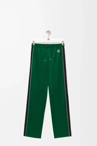 Pantaloni della tuta in jersey tecnico verde pop Pantaloni della tuta in jersey tecnico verde pop