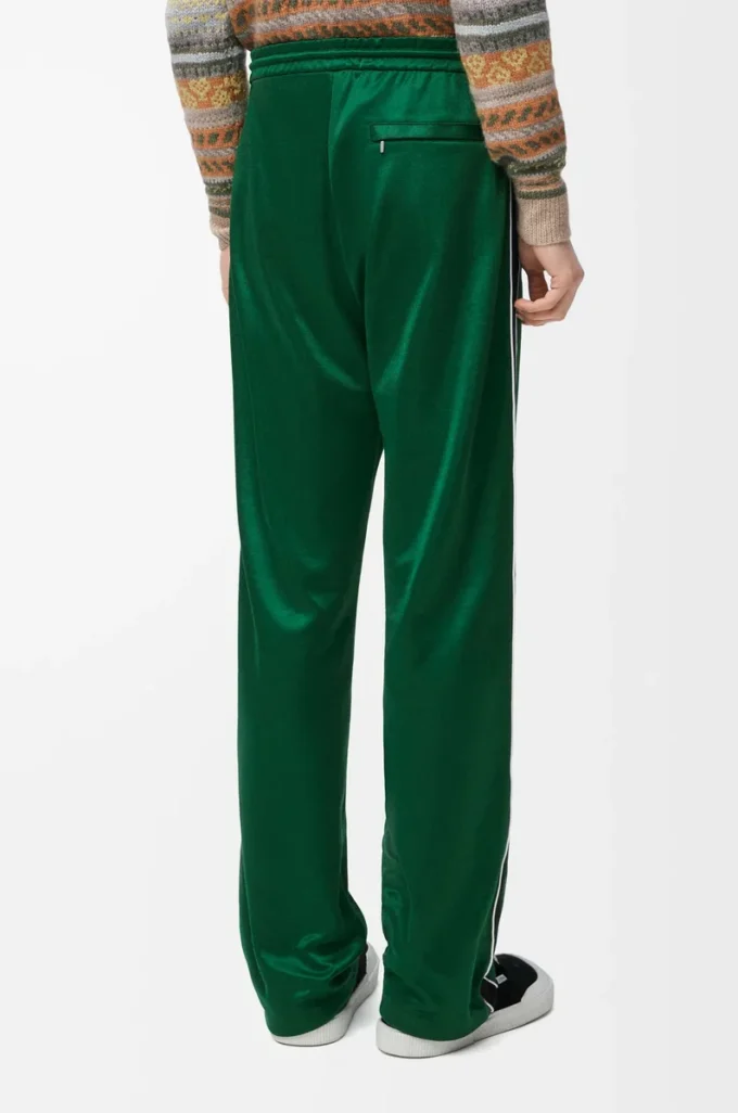 Pantaloni della tuta in jersey tecnico verde pop