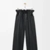 Pantaloni flamenco in nappa di agnello Nero