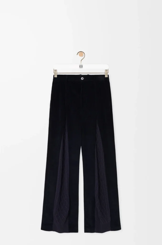 Pantaloni ibridi in cotone e lana Blu navy scuro/Navy Pantaloni ibridi in cotone e lana Blu navy scuro/Navy