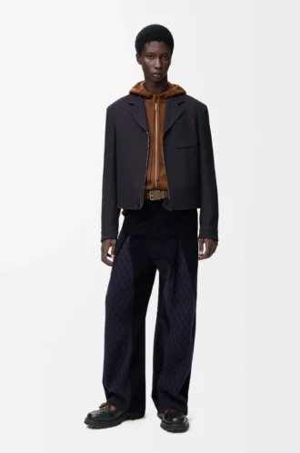 Pantaloni ibridi in cotone e lana Blu navy scuro/Navy Pantaloni ibridi in cotone e lana Blu navy scuro/Navy