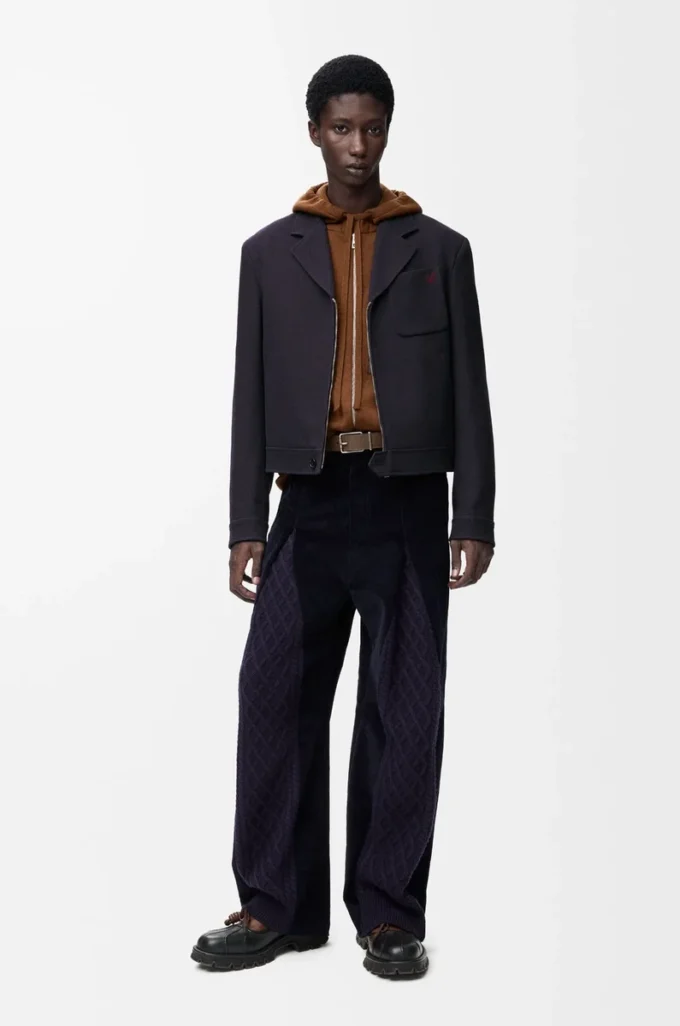 Pantaloni ibridi in cotone e lana Blu navy scuro/Navy Pantaloni ibridi in cotone e lana Blu navy scuro/Navy