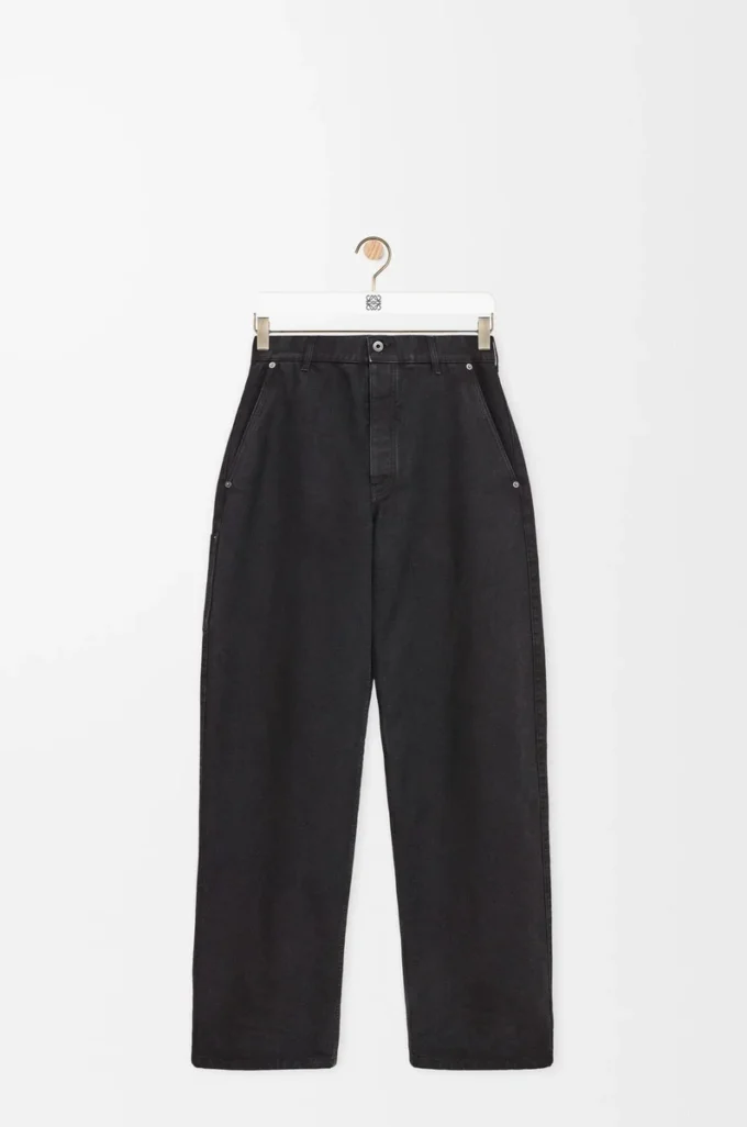 Pantaloni in cotone antracite