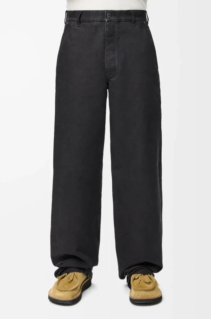 Pantaloni in cotone antracite