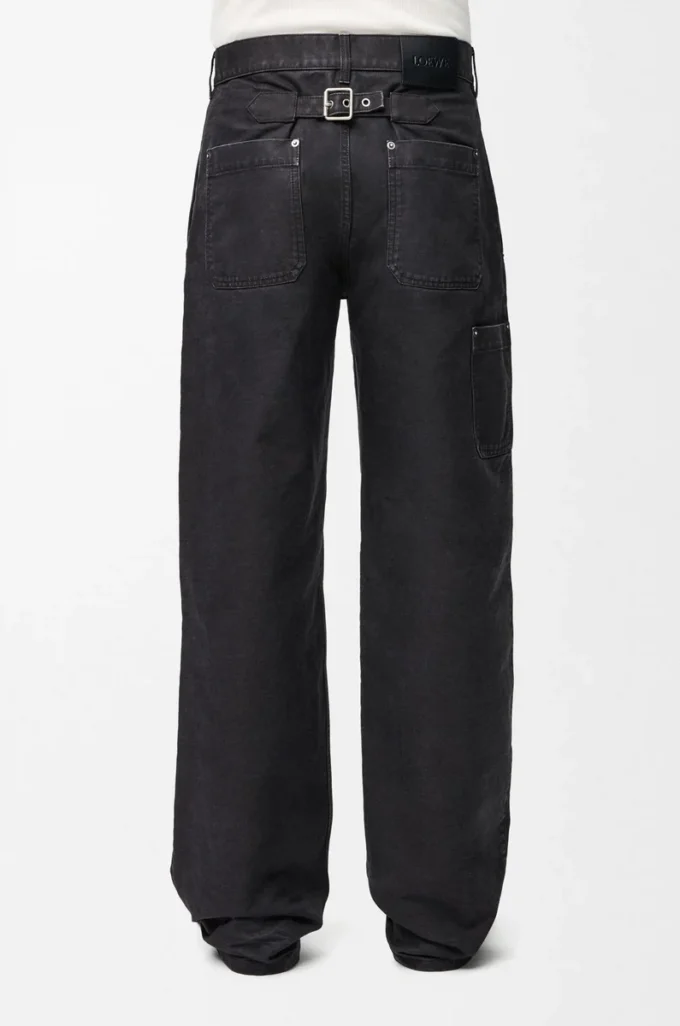 Pantaloni in cotone antracite
