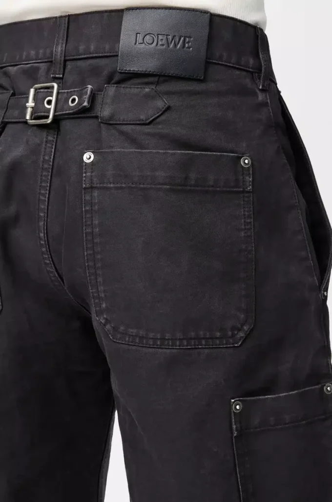 Pantaloni in cotone antracite