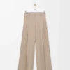 Pantaloni in cotone Beige