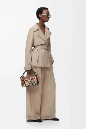 Pantaloni in cotone Beige