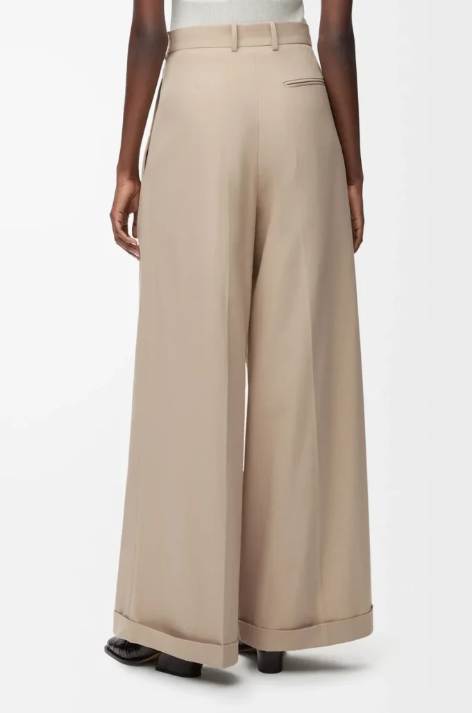 Pantaloni in cotone Beige
