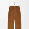 Pantaloni in cotone marrone