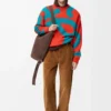 Pantaloni in cotone marrone