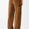Pantaloni in cotone marrone