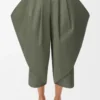 Pantaloni in cotone verde kaki