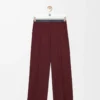 Pantaloni in lana bordeaux Pantaloni in lana bordeaux