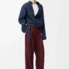 Pantaloni in lana bordeaux Pantaloni in lana bordeaux