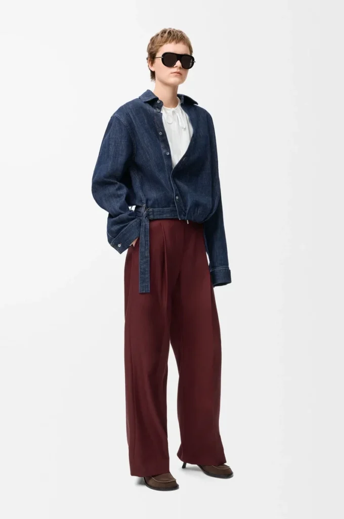 Pantaloni in lana bordeaux Pantaloni in lana bordeaux