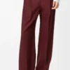 Pantaloni in lana bordeaux Pantaloni in lana bordeaux