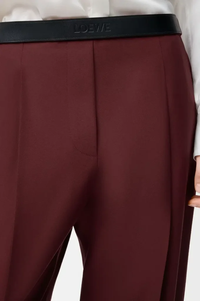 Pantaloni in lana bordeaux Pantaloni in lana bordeaux