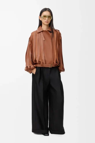 Pantaloni in lana e seta Nero Pantaloni in lana e seta Nero