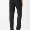 Pantaloni in lana e seta Nero