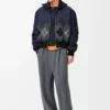Pantaloni in lana grigio melange