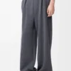 Pantaloni in lana grigio melange