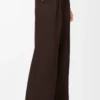 Pantaloni in lana Marroni