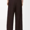 Pantaloni in lana Marroni