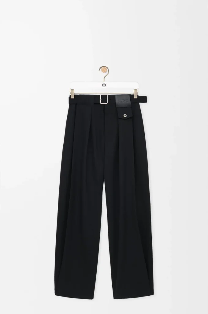 Pantaloni in lana Nero Pantaloni in lana Nero