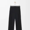 Pantaloni in lana Nero