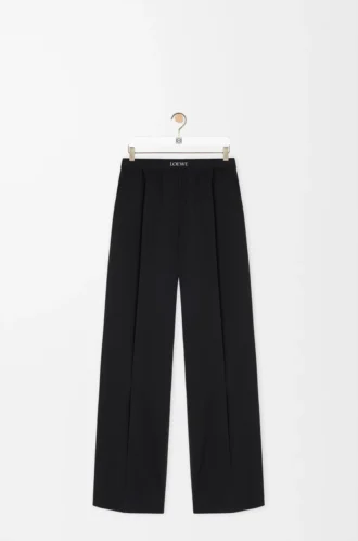 Pantaloni in lana Nero