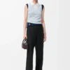 Pantaloni in lana Nero