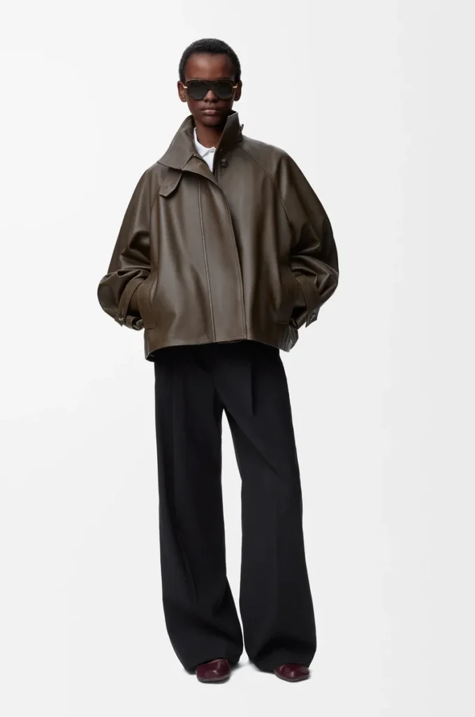 Pantaloni in lana Nero
