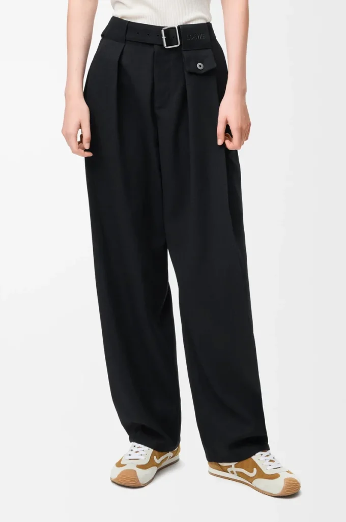 Pantaloni in lana Nero Pantaloni in lana Nero