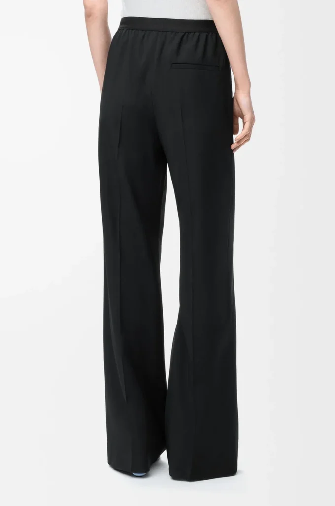 Pantaloni in lana Nero
