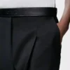 Pantaloni in lana Nero